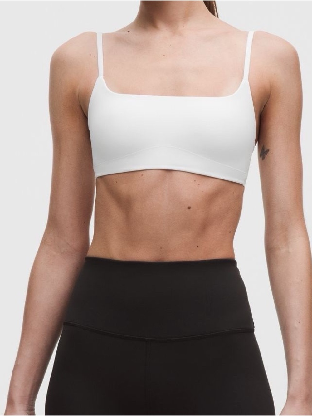 1-1 NWT Size 6 lululemon Like a Cloud Spaghetti Strap Bra A/B Cup,Wht - Picture 2 of 10